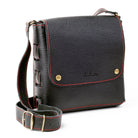 Leather Crossbody Bag - Black