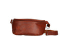 Leather Fanny Pack - Red Brown