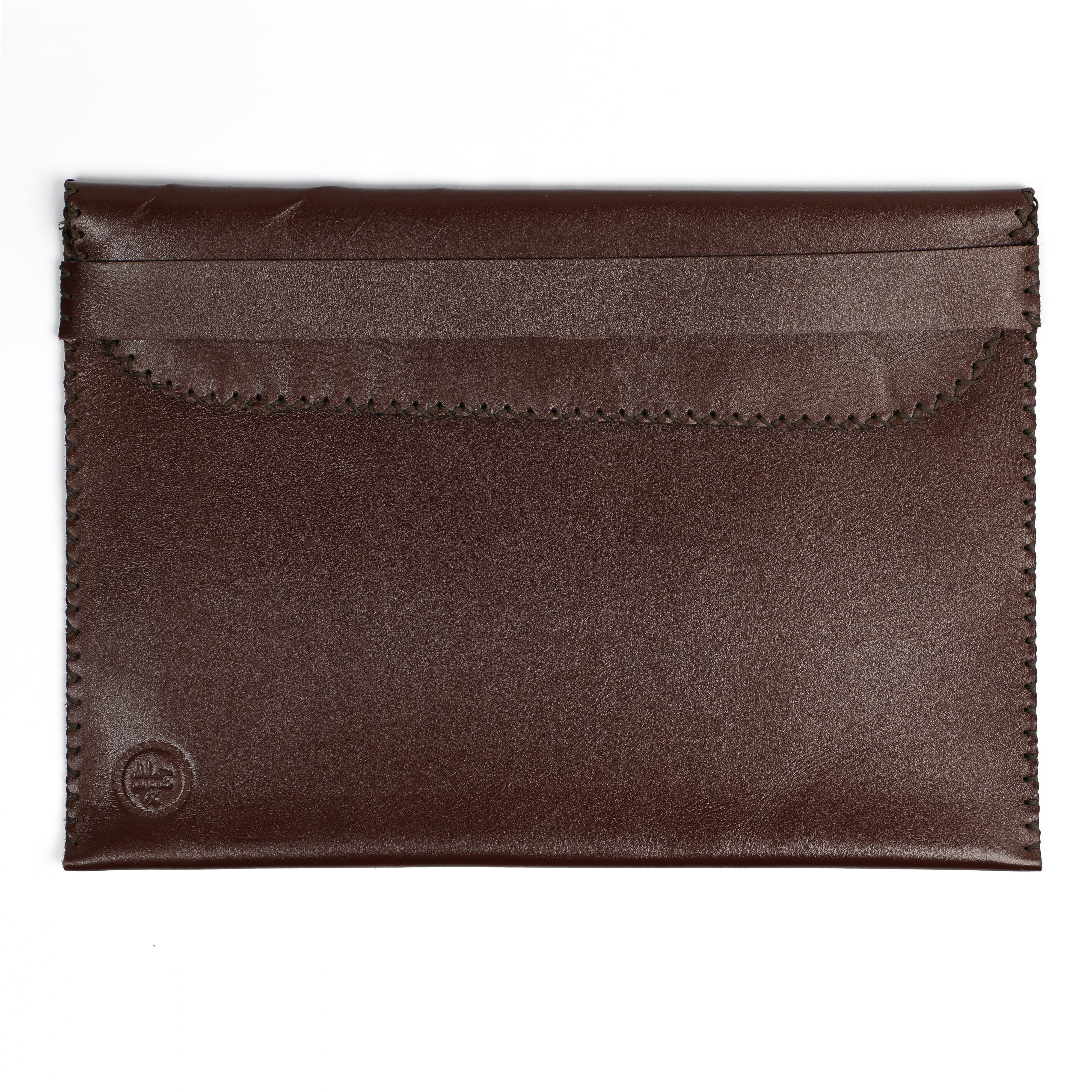 Leather Laptop Sleeve - Brown