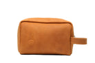 Leather Toiletry Bag - Tan