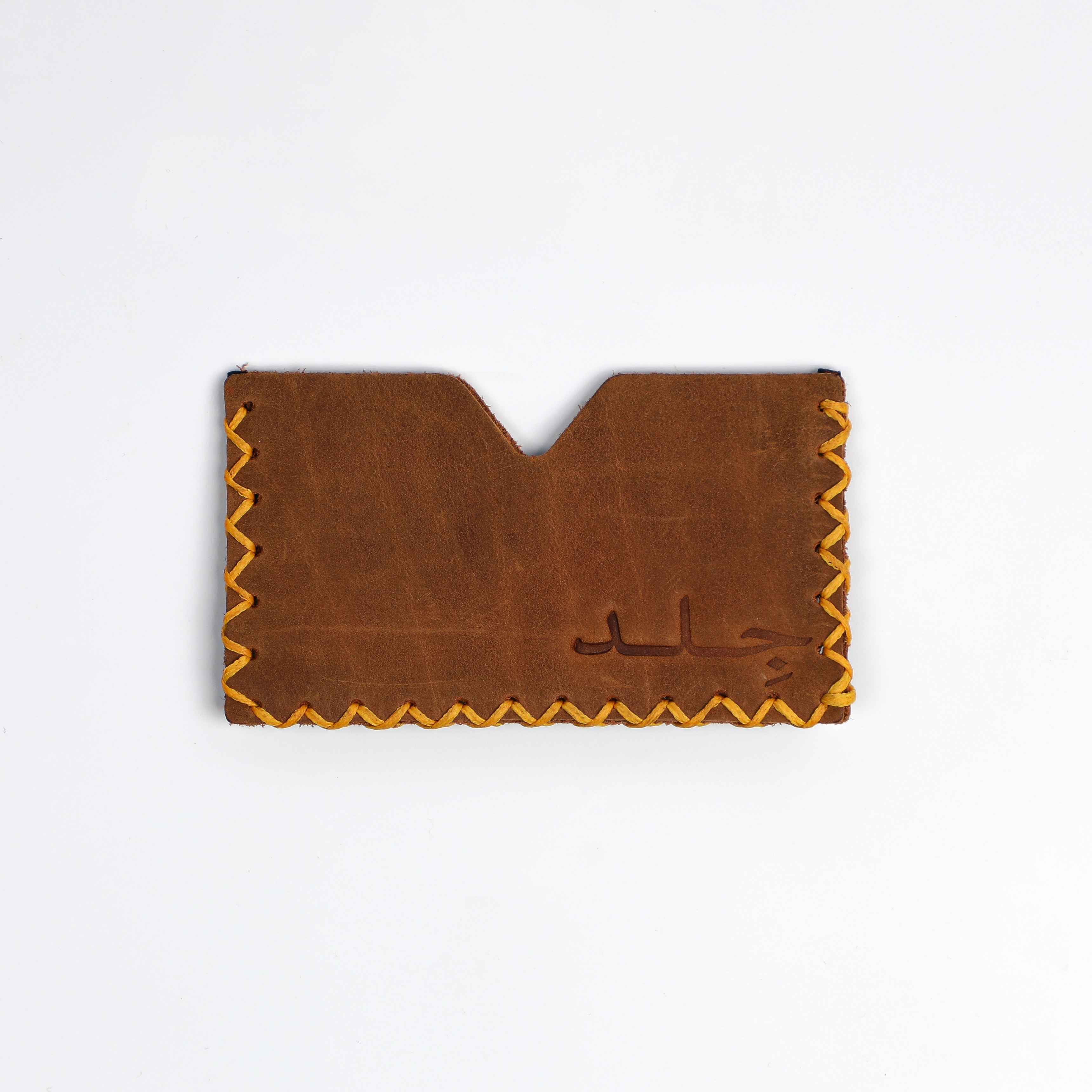 Whipstitch Cardholder - Mustard
