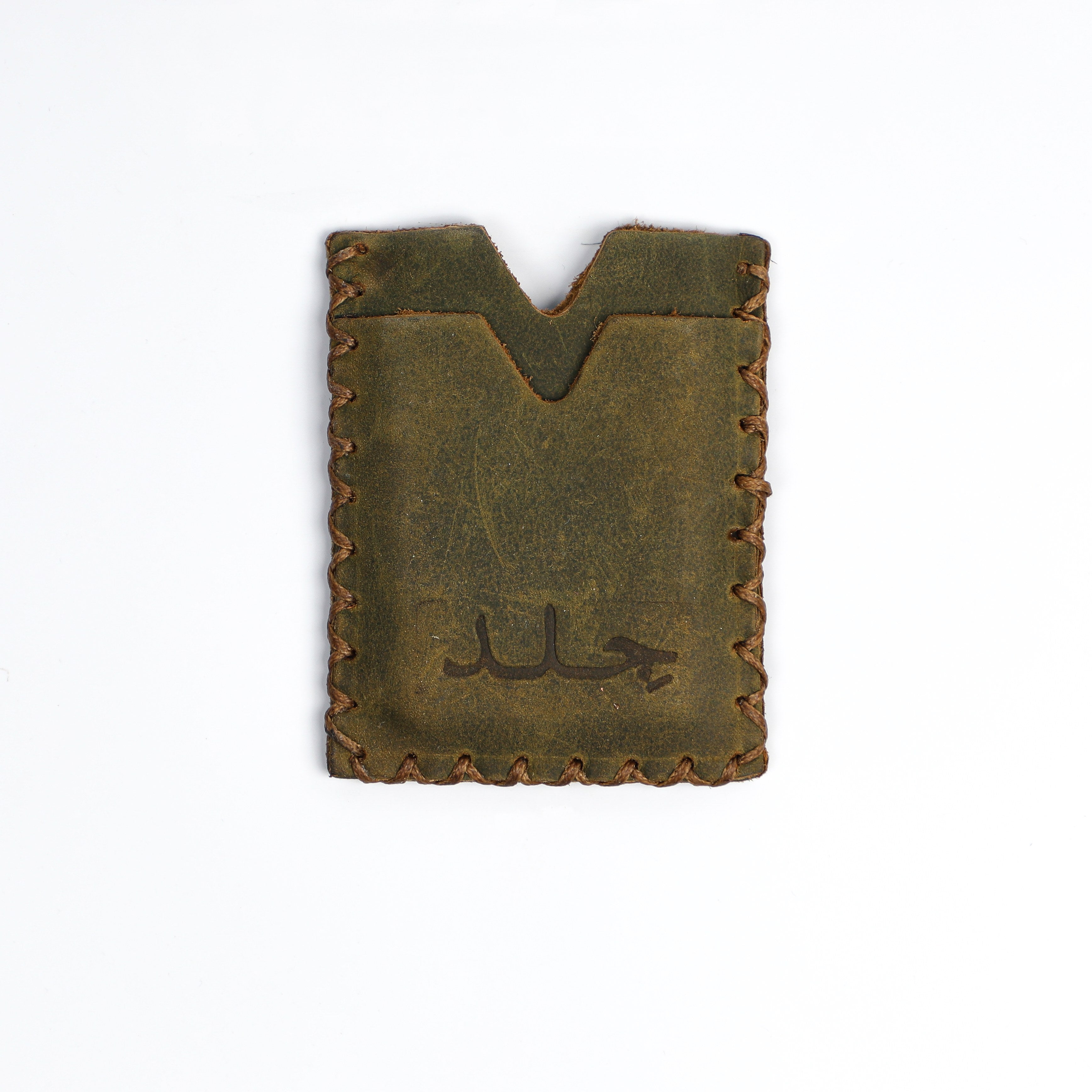 Whipstitch Cardholder - Olive